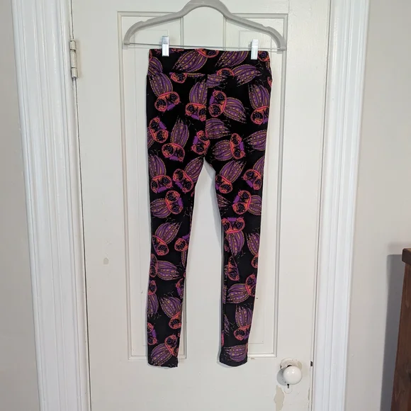 LuLaRoe Colorful Owl Print Patterned Leggings - Picture 3 of 3